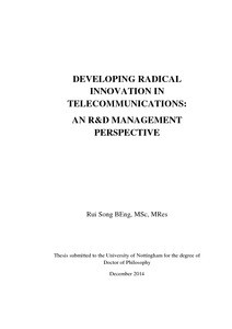 Telecommunications phd thesis