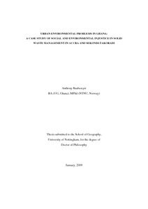 thesis on solid waste management in ghana pdf